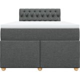  Krevet box spring s madracem tamnosivi 120 x 190 cm tkanina | shoptok.hr