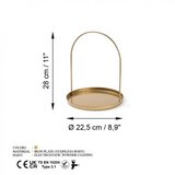 WALLXPERT Stalak za nakit 22.5cm, Zlatne boje | Eponuda.ba