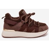 Boto Insulated Women's Sneakers on Platform Brown Juvira | shoptok.hr