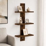  Zidna polica Dimljeni hrast 30 x 13.5 x 64.5 cm Prerađeno drvo | shoptok.hr