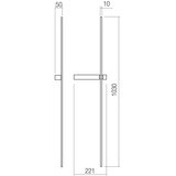  Redo 01-4675 - LED zidna svetiljka TANGENT LED/9W/230V CRI 90 crna | Eponuda.com