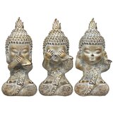 Signes Grimalt Kipci in figurice Slika Buda 3 Enote Siva | Shoptok.si