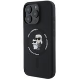 Karl Lagerfeld originalen ovitek magsafe iphone 16 pro - karl and choupette - črn - KLHMP16LSCMKCRHK | Shoptok.si