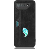 INORCO Za telefon Asus ROG Phone 7 5G usnjena torbica za telefon TPU+PC, tekstura goveje kože, ovitek proti praskam, (22033167) Cene
