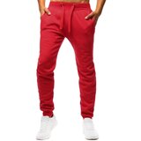 DStreet Spodnie męskie dresowe czerwone | Shoptok.si