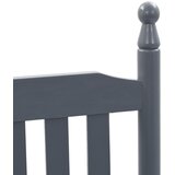  Stolica za ljuljanje sa zakrivljenim sjedalom siva drvo topole | shoptok.hr