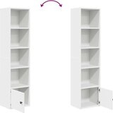 vidaXL Knjižna omara bela 31x24x127cm inženirski les | Shoptok.si