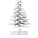  Drveno ukrasno božićno drvce bijelo 80 cm od masivne borovine | Eponuda.com