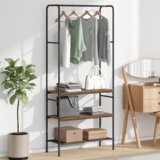  Stalak za odjeću s policama Staro drvo 77 x 30 x 171 cm | shoptok.hr