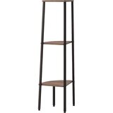  Kutna polica s 3 razine Tamnosmeđa-crna 45,5x31,5x120 cm | shoptok.hr