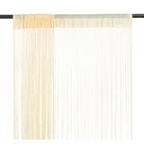 vidaXL Zavese iz nitk 2 kosa 100x250 cm kremne barve | Shoptok.si
