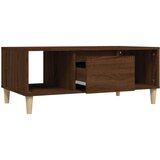  Klubska mizica rjav hrast 90x50x36,5 cm inženirski les, (20712221) | Shoptok.si