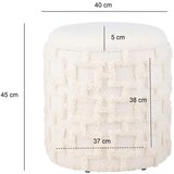 Livetastic Tabure Wolle, Krem Barva | Shoptok.si