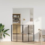  Vrata za pse 2 pcs Crna 80 x 100 cm Cinkani čelik | Eponuda.com