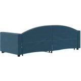  Dnevni krevet na razvlačenje plavi 80 x 200 cm baršunasti | shoptok.hr