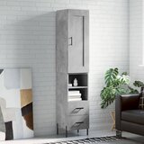vidaXL Visoka komoda siva betona 34 5x34x180 cm od konstruiranog drva | shoptok.hr