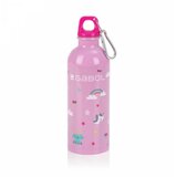  Aluminijumska boca za vodu 6x21 cm 500ml-0,11 kg Rainbow Gabol roze Cene
