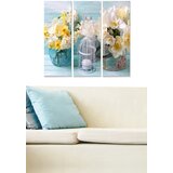 Wallity MDF1008657 multicolor decorative mdf painting (3 pieces) Cene