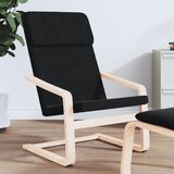  Stolica za opuštanje od tkanine crna | shoptok.hr