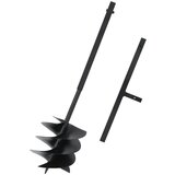 vidaXL Zemeljski vrtalnik z ročajem 250 mm jeklo črn, (21373807) | Shoptok.si