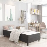 vidaXL Boxspring postelja temno siva iz blaga 100x200 cm Cene