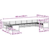  Setovi sofa 10 pcs Čvrsto drvo akacije | Eponuda.com