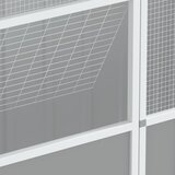  Kavez za ptice sivi 115 x 78 x 200 cm od pocinčanog čelika | shoptok.hr