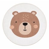 Mila Home Smeđi/krem periv dječji tepih ø100 cm Teddy Bear – | shoptok.hr