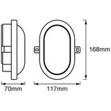 Ledvance Osram led bulkhead svetiljka 6w 4000k bela plafon+zid ( o28715 ) Cene