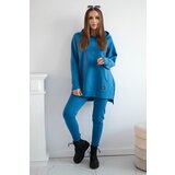 Kesi Set with a sweatshirt made of light denim Cijene