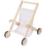 Ginger Home Drvena kolica za lutke s mekom tekstilnom ko&amp;scaron;arom, 34x46x49,5 cm Slike