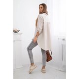 Kesi Włoski Cotton muslin shirt beige | shoptok.hr
