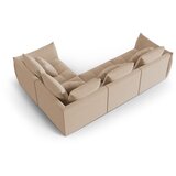 Micadoni Bež kotna sedežna garnitura iz tkanine bouclé (desni kot/v obliki črke L) Bloom – Home | Shoptok.si