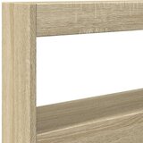 Ormarić za uzglavlje s LED svjetlima boja hrasta 120x17x102 cm | shoptok.hr