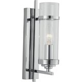 Searchlight Milo Stenska svetilka s steklenim senčnikom, 1 luč, krom, E14, (22100636) Cene