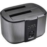  Postolje za dva externa 2,5” i 3.5” SATA HDD/SSD Everest HD3-540, USB3.0 SATA III 6Gbps 4TB / 6TB / 8TB Docking Harddisk Box Cijene