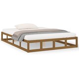 Furnova Posteljni okvir medeno rjav 120x200 cm trden les, (21937785) | Shoptok.si