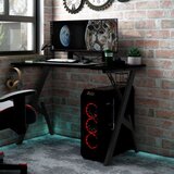 vidaXL Gaming miza z nogami Y-oblike črna 110x60x75 cm Cene