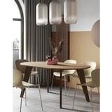 TemaHome Jedilna miza z mizno ploščo v orehovem dekorju v naravni barvi 100x180 cm Lago – | Shoptok.si