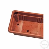 Plastime PVC žardinjera za cveće rialto 60 cm sa duplim 

dnom terracotta