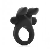 Shots Toys Rabbit Cockring Black Cene