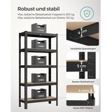Songmics Regal GLR030B21, 5 delni, (150 x 75 x 30 cm), črn | Shoptok.si