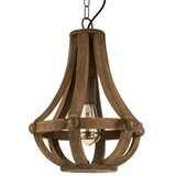 Eglo Kinross viseća lampa E27, Ø31 cm, smeđe drvo, 49724 | shoptok.hr