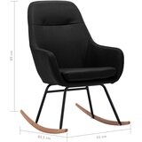  Stolica za ljuljanje od tkanine crna | shoptok.hr