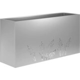  Vrtna saksija 2 kom. Srebrna 100 x 30 x 49 cm Pocinčani čelik | shoptok.hr