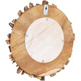 Zidno ogledalo od tikovine 40 cm okruglo | Eponuda.com
