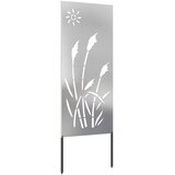  Privatnost u vrtu Srebrno 50 x 140 cm Nehrđajući čelik | shoptok.hr