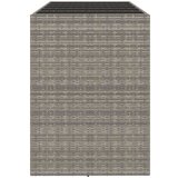 vidaXL barski stol sa staklenom pločom sivi 185x80x110 cm poliratan | shoptok.hr