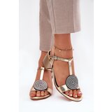 S. BARSKI Leather Heeled Sandals With Decoration D&A | Eponuda.ba