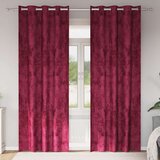  Baršunaste zavjese 2 pcs Vinska crvena 260 x 140 cm Baršun | shoptok.hr
